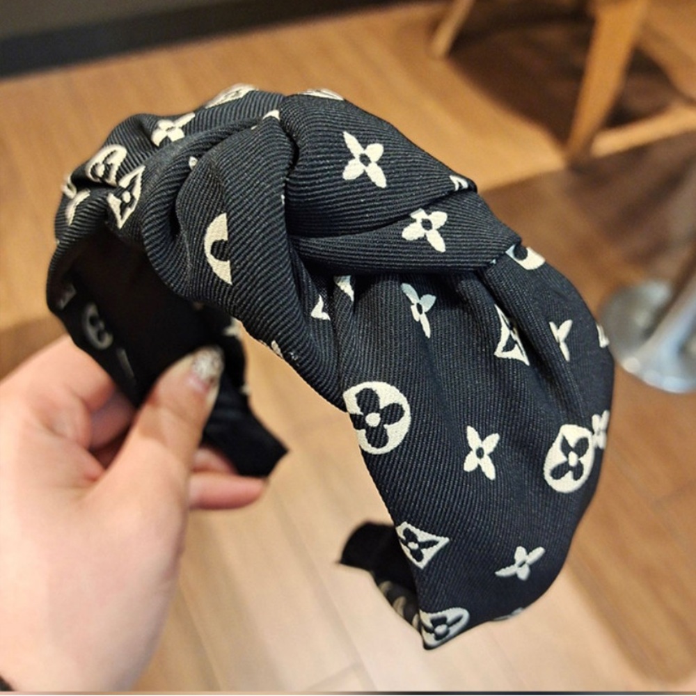 Floral Print Twist Headband, Luxury headband